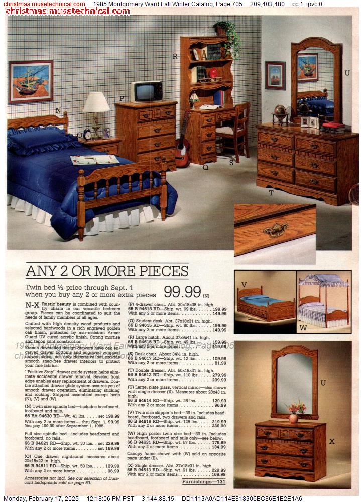 1985 Montgomery Ward Fall Winter Catalog, Page 705