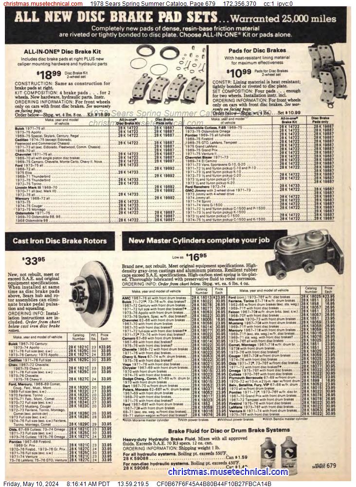 1978 Sears Spring Summer Catalog, Page 679