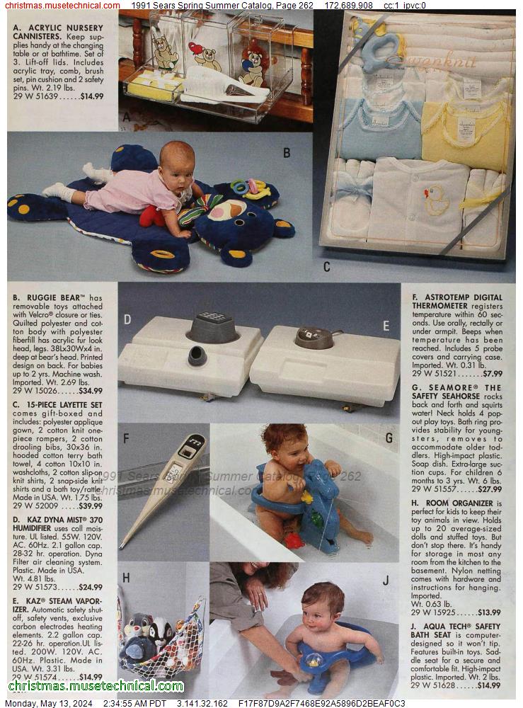1991 Sears Spring Summer Catalog, Page 262