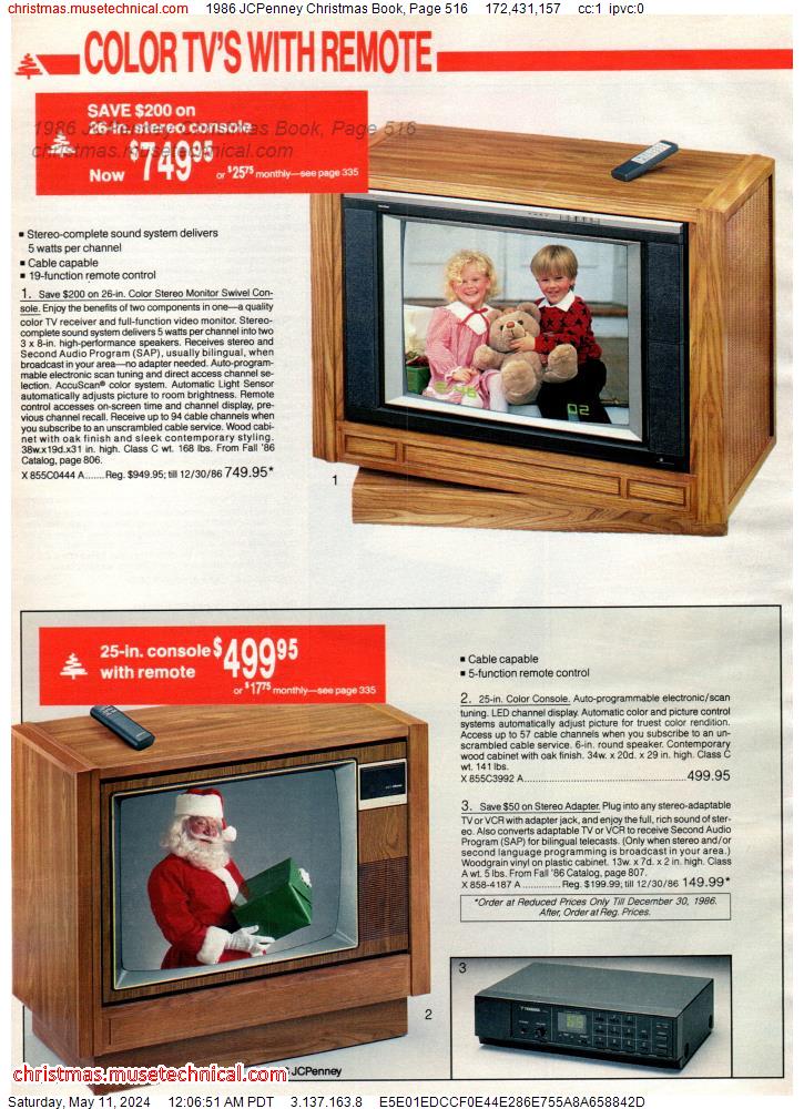 1986 JCPenney Christmas Book, Page 516