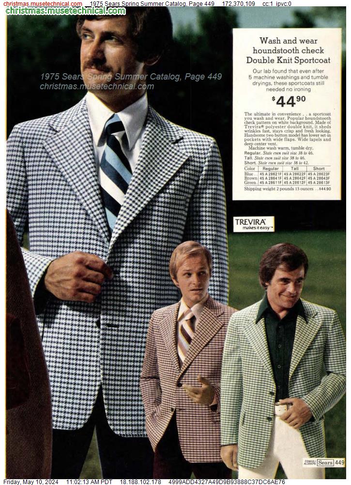 1975 Sears Spring Summer Catalog, Page 449