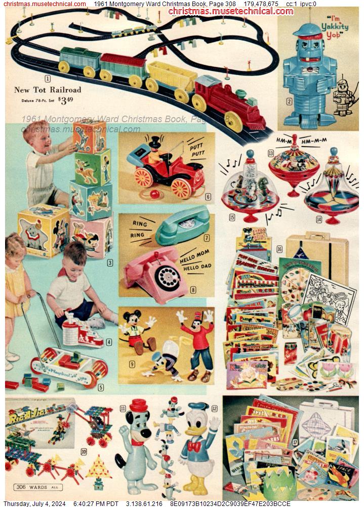 1961 Montgomery Ward Christmas Book, Page 308