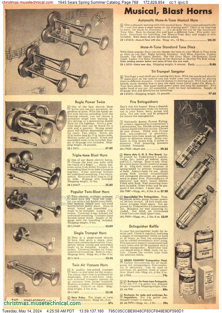1945 Sears Spring Summer Catalog, Page 768