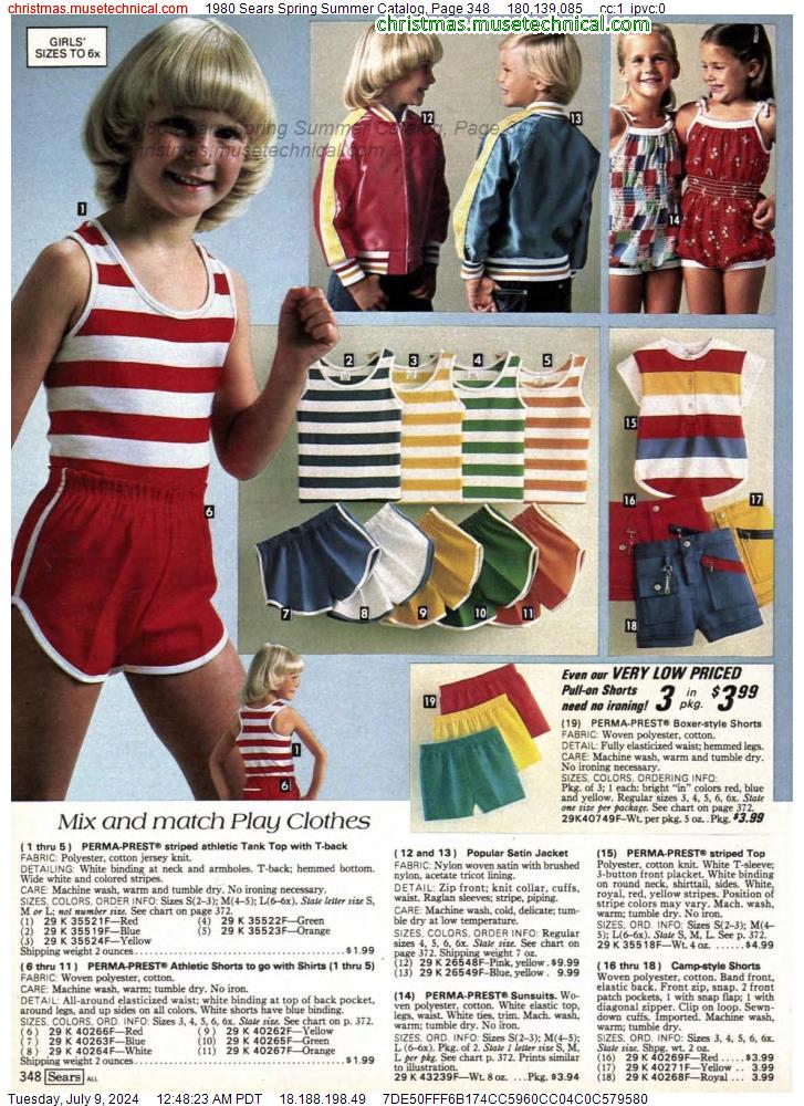 1980 Sears Spring Summer Catalog, Page 348