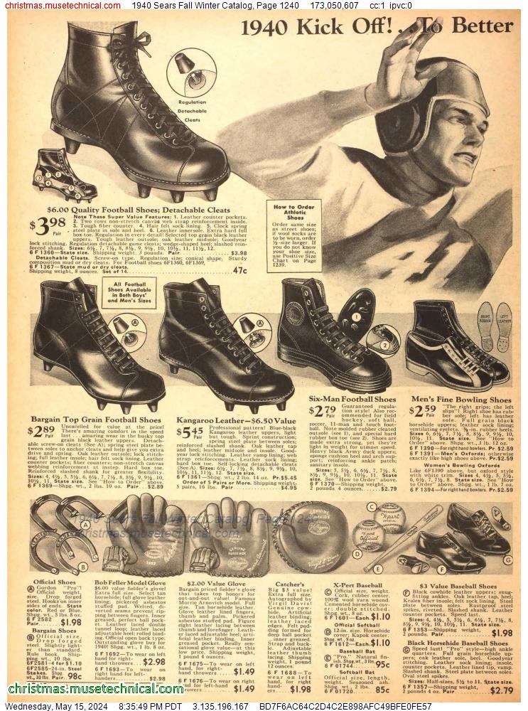 1940 Sears Fall Winter Catalog, Page 1240