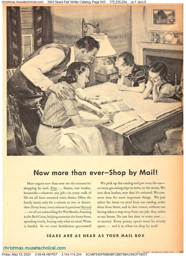 1943 Sears Fall Winter Catalog, Page 543