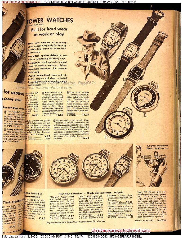 1947 Sears Fall Winter Catalog, Page 671