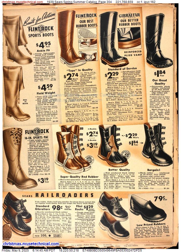 1939 Sears Spring Summer Catalog, Page 304