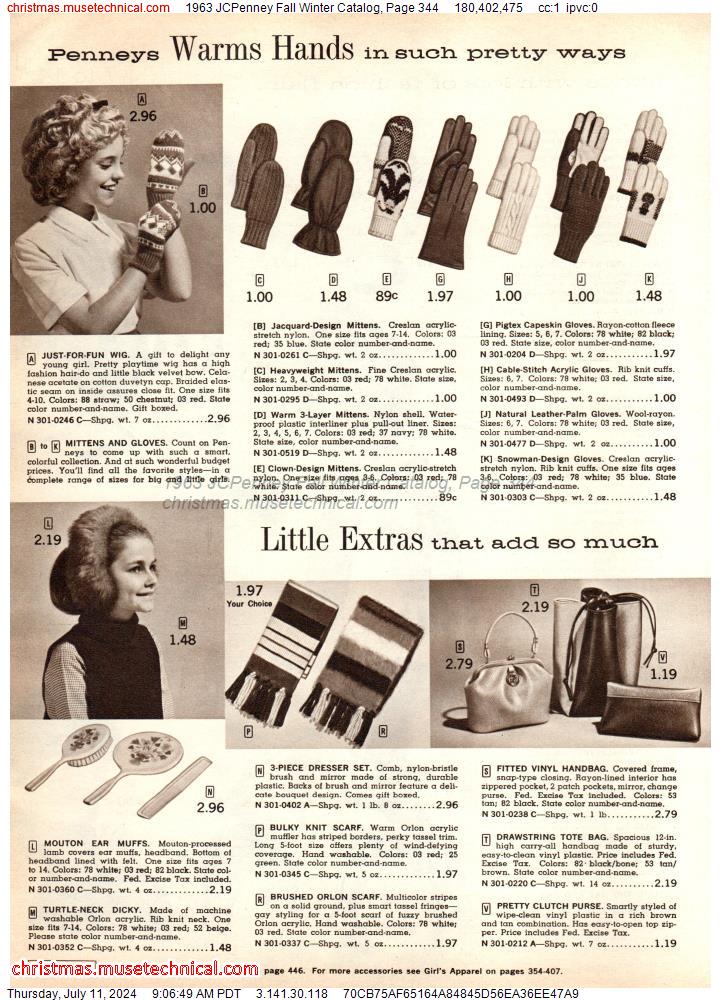 1963 JCPenney Fall Winter Catalog, Page 344