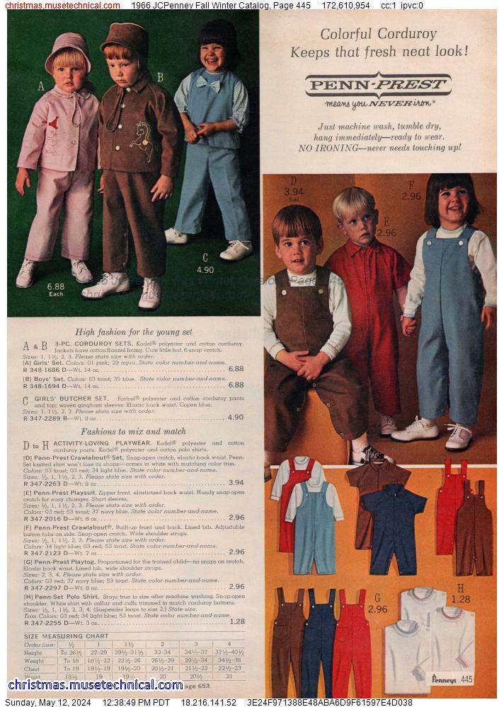 1966 JCPenney Fall Winter Catalog, Page 445