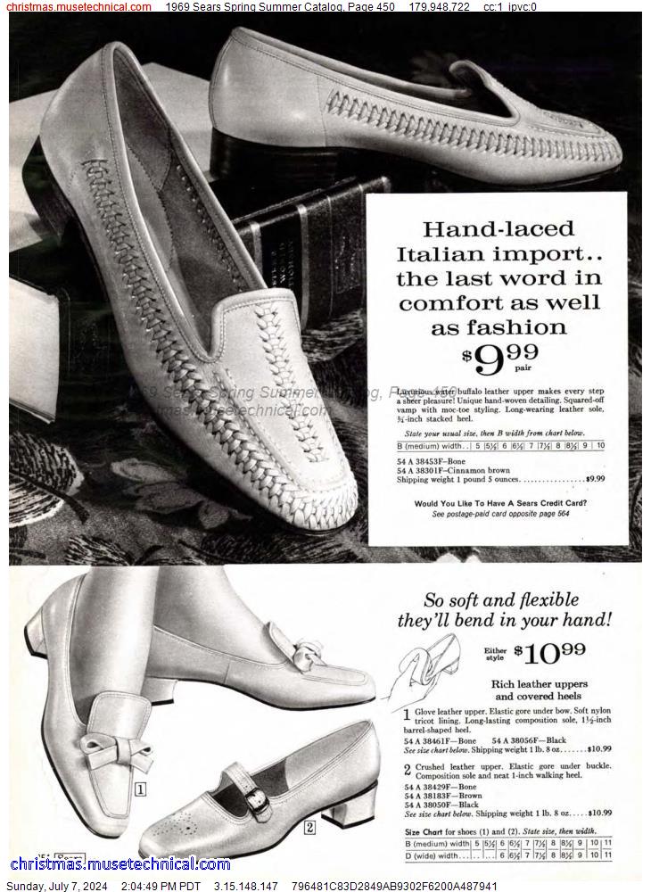 1969 Sears Spring Summer Catalog, Page 450