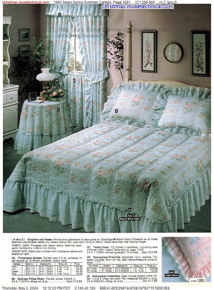 1983 Sears Spring Summer Catalog, Page 1281