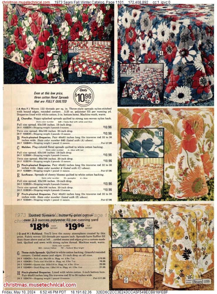1973 Sears Fall Winter Catalog, Page 1101