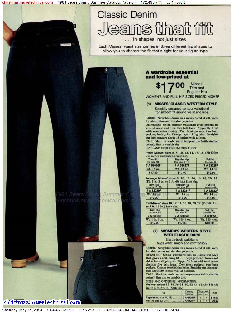 1981 Sears Spring Summer Catalog, Page 84