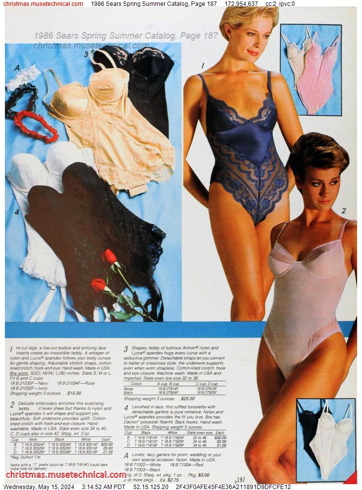 1986 Sears Spring Summer Catalog, Page 187