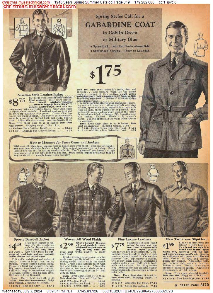 1940 Sears Spring Summer Catalog, Page 349