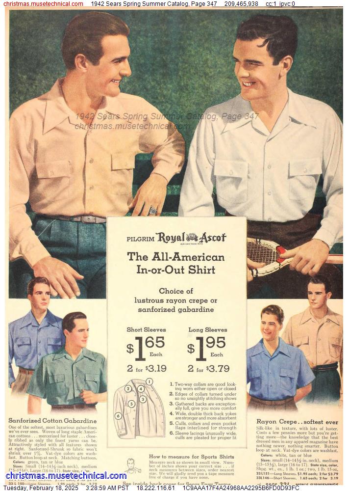 1942 Sears Spring Summer Catalog, Page 347