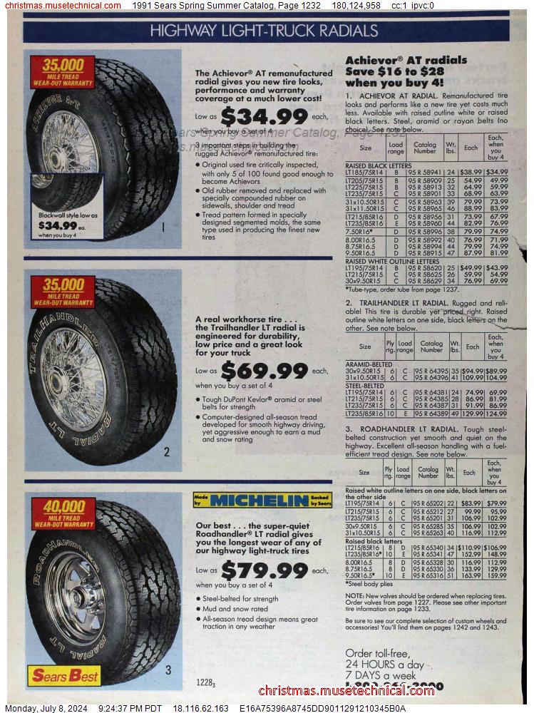 1991 Sears Spring Summer Catalog, Page 1232