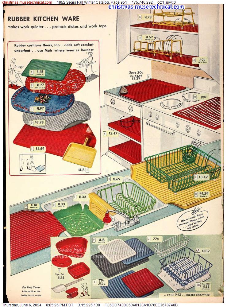 1952 Sears Fall Winter Catalog, Page 951