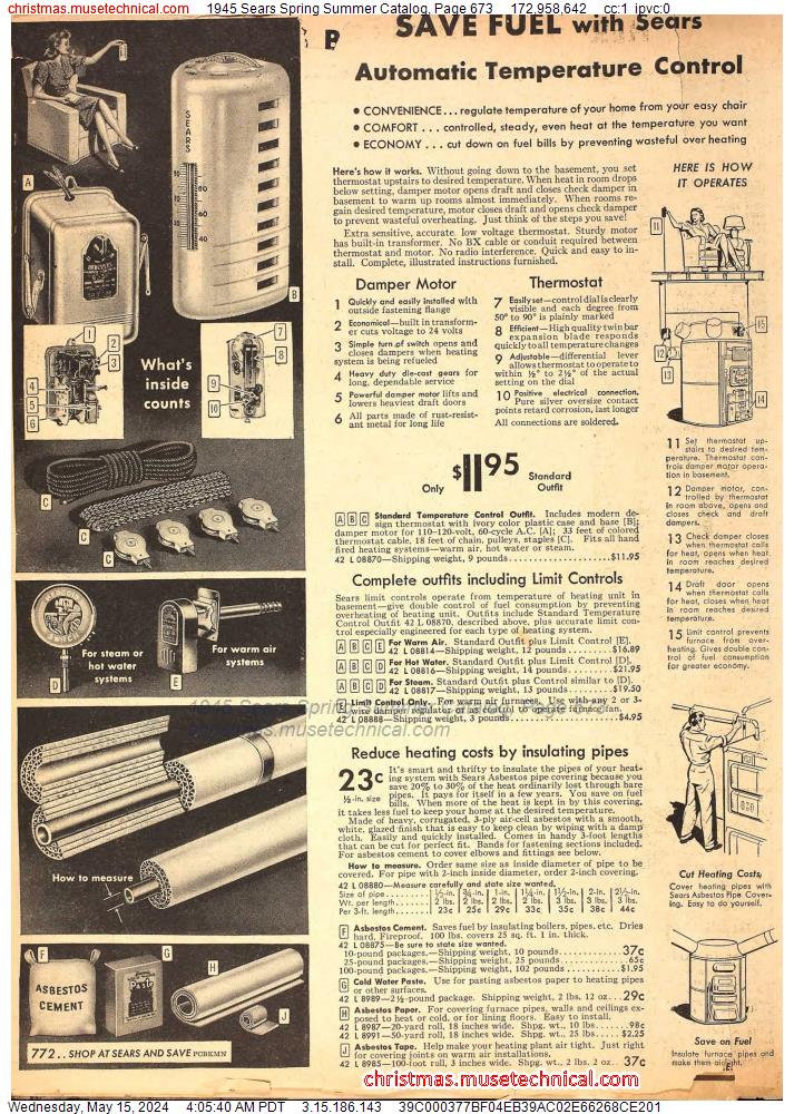 1945 Sears Spring Summer Catalog, Page 673