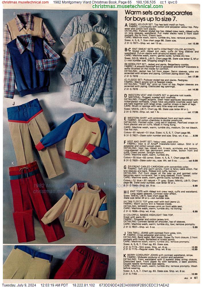 1982 Montgomery Ward Christmas Book, Page 65