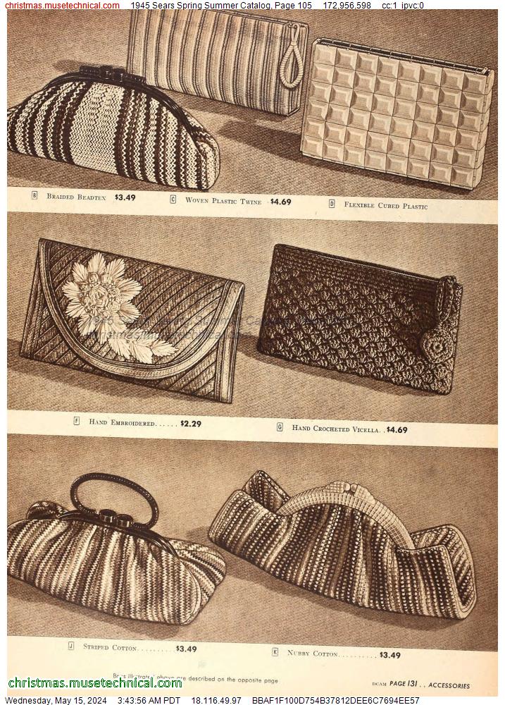 1945 Sears Spring Summer Catalog, Page 105