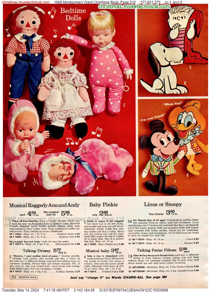 1968 Montgomery Ward Christmas Book, Page 212