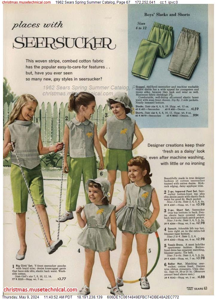 1962 Sears Spring Summer Catalog, Page 67