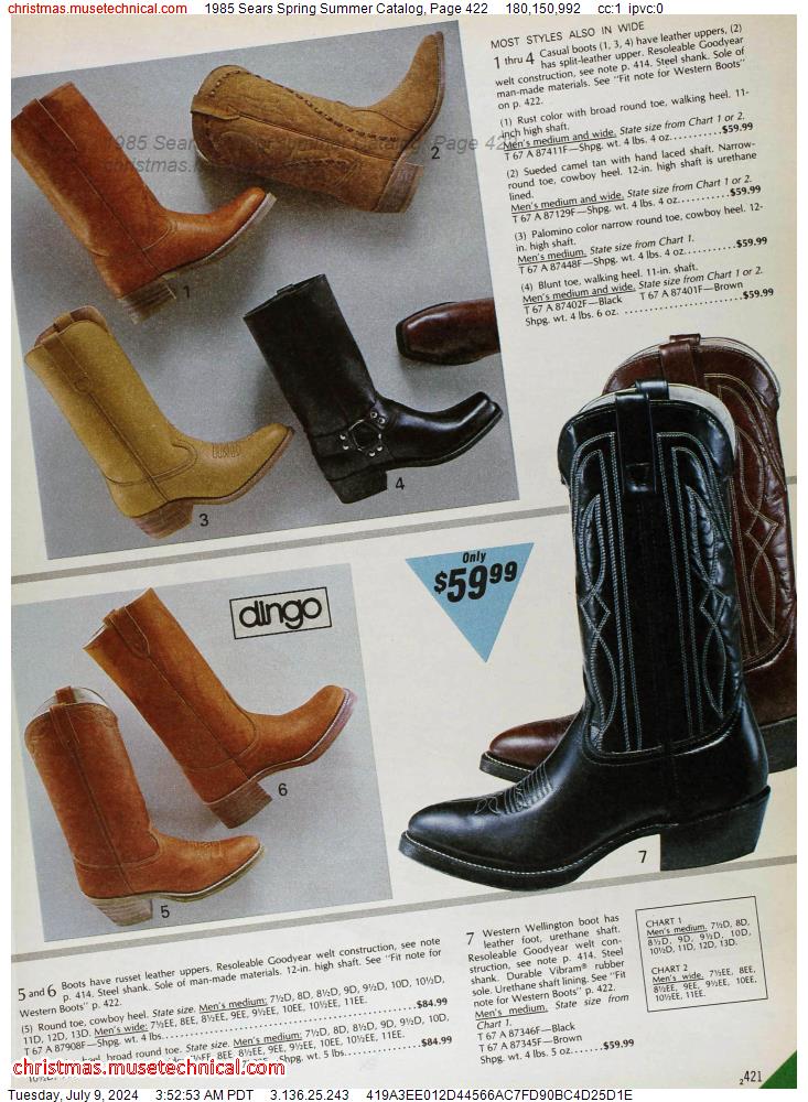 1985 Sears Spring Summer Catalog, Page 422