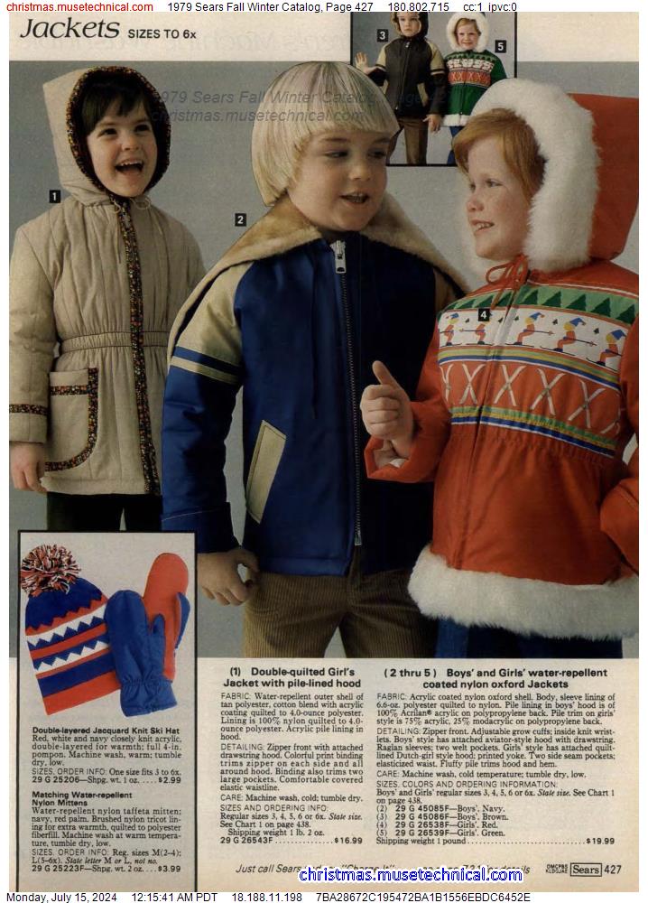1979 Sears Fall Winter Catalog, Page 427
