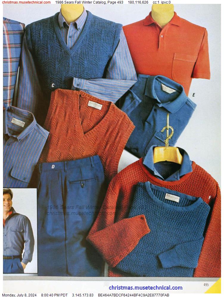 1986 Sears Fall Winter Catalog, Page 493