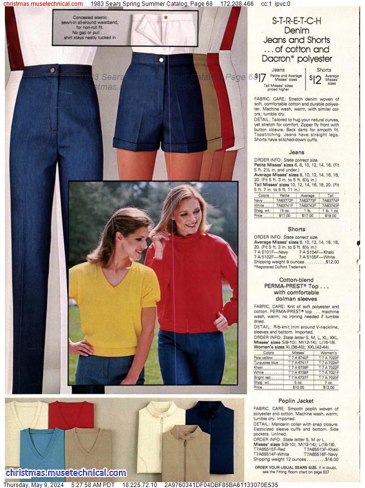 1983 Sears Spring Summer Catalog, Page 68