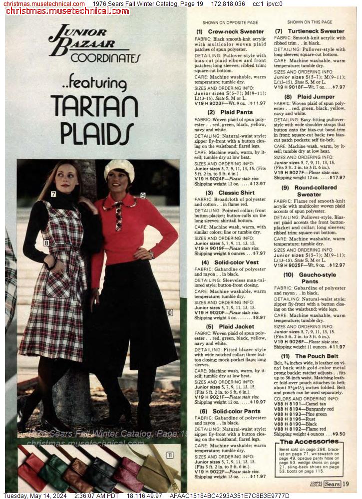 1976 Sears Fall Winter Catalog, Page 19