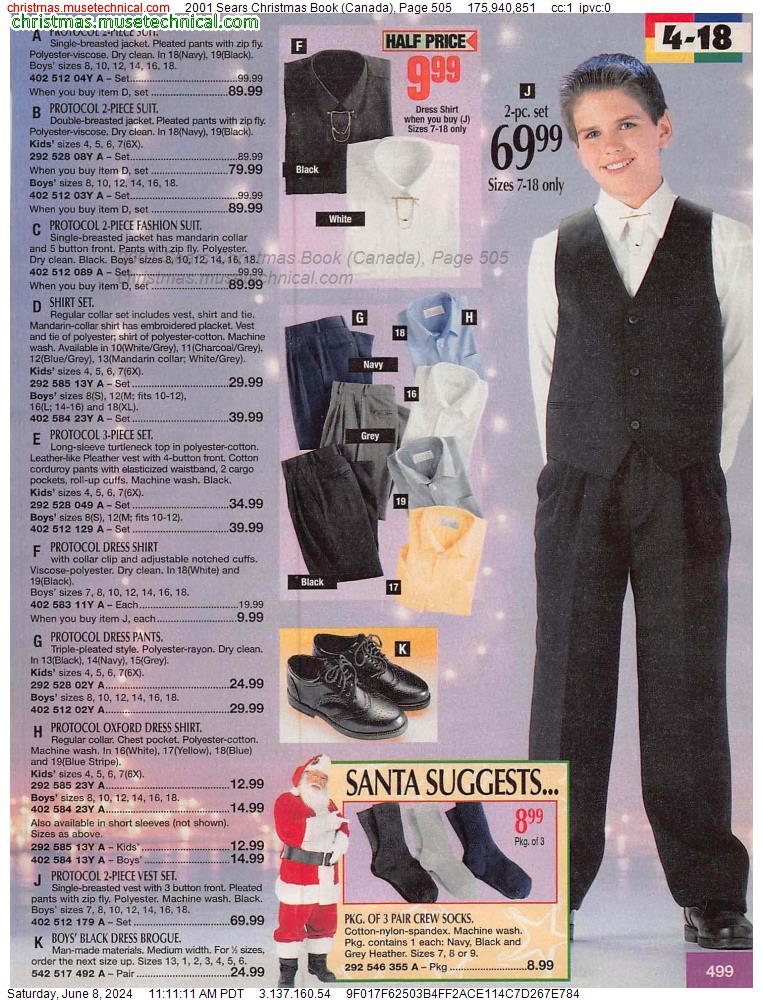 2001 Sears Christmas Book (Canada), Page 505