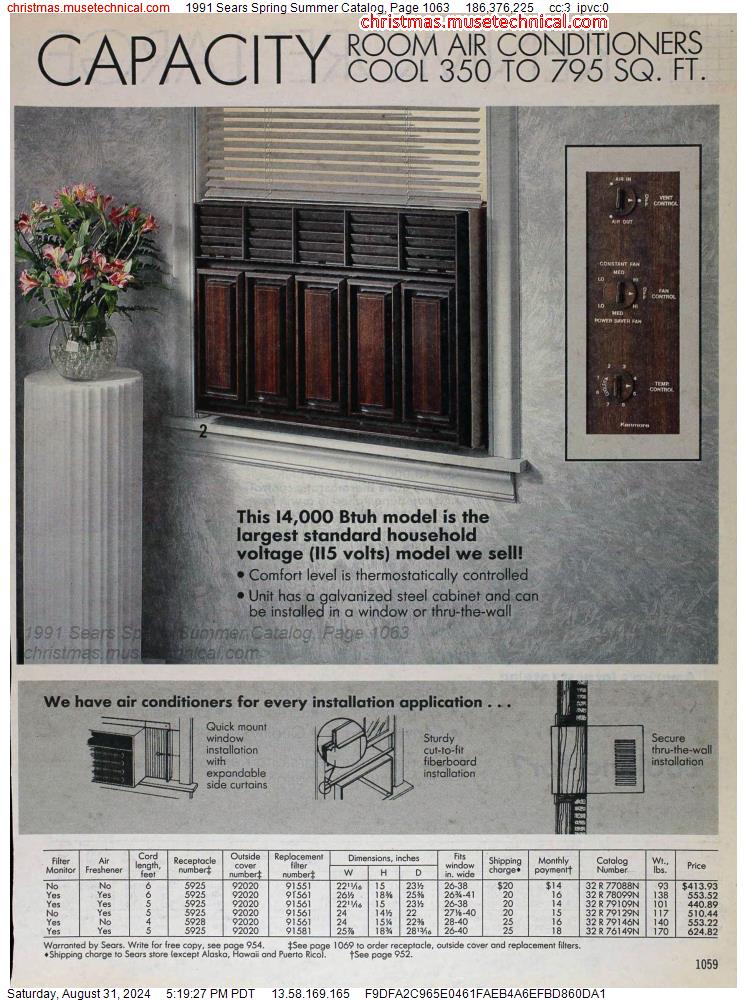 1991 Sears Spring Summer Catalog, Page 1063