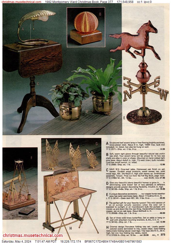 1982 Montgomery Ward Christmas Book, Page 377