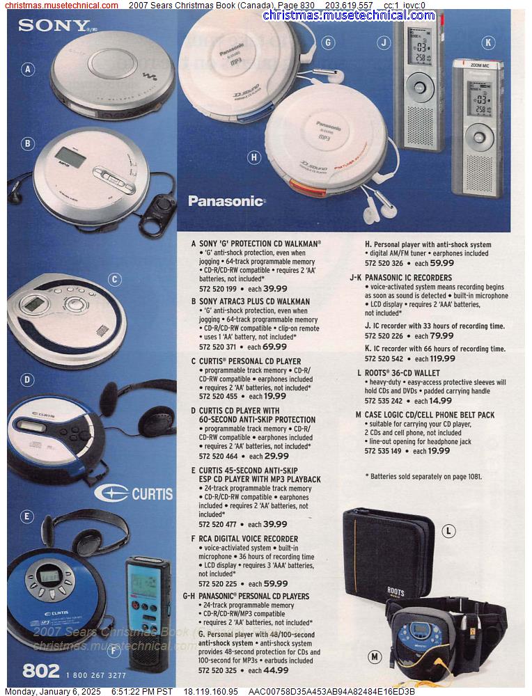 2007 Sears Christmas Book (Canada), Page 830