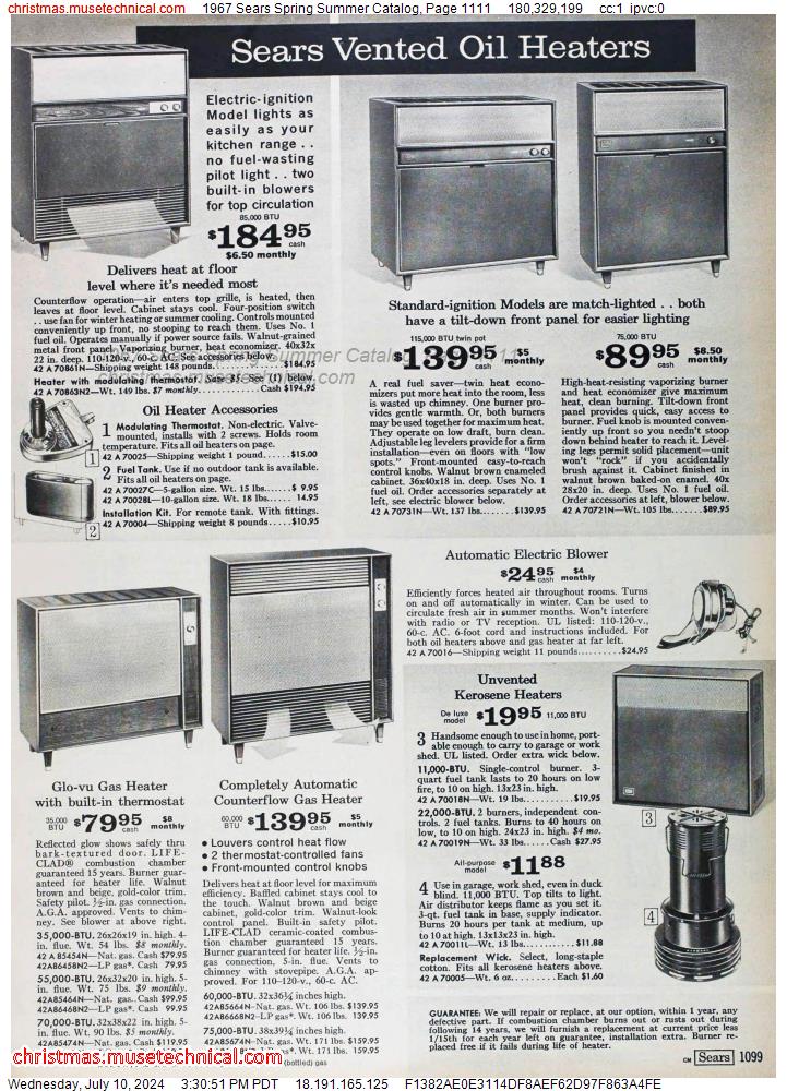 1967 Sears Spring Summer Catalog, Page 1111