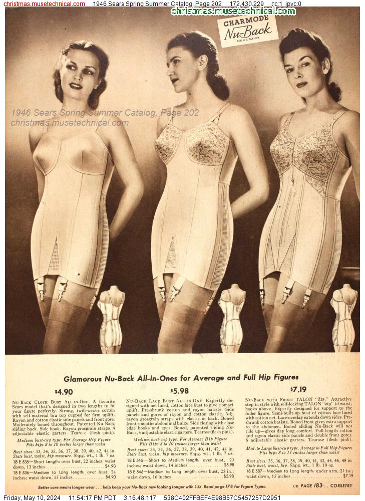 1946 Sears Spring Summer Catalog, Page 202