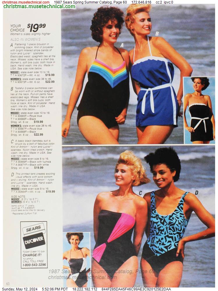 1987 Sears Spring Summer Catalog, Page 60