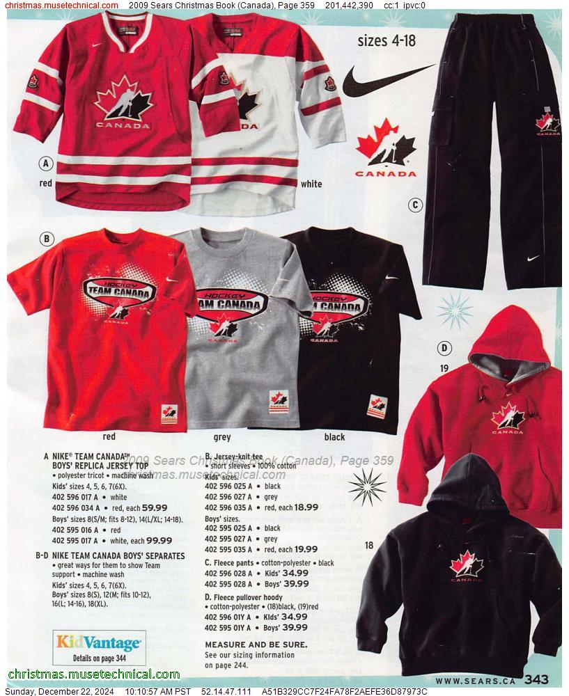 2009 Sears Christmas Book (Canada), Page 359