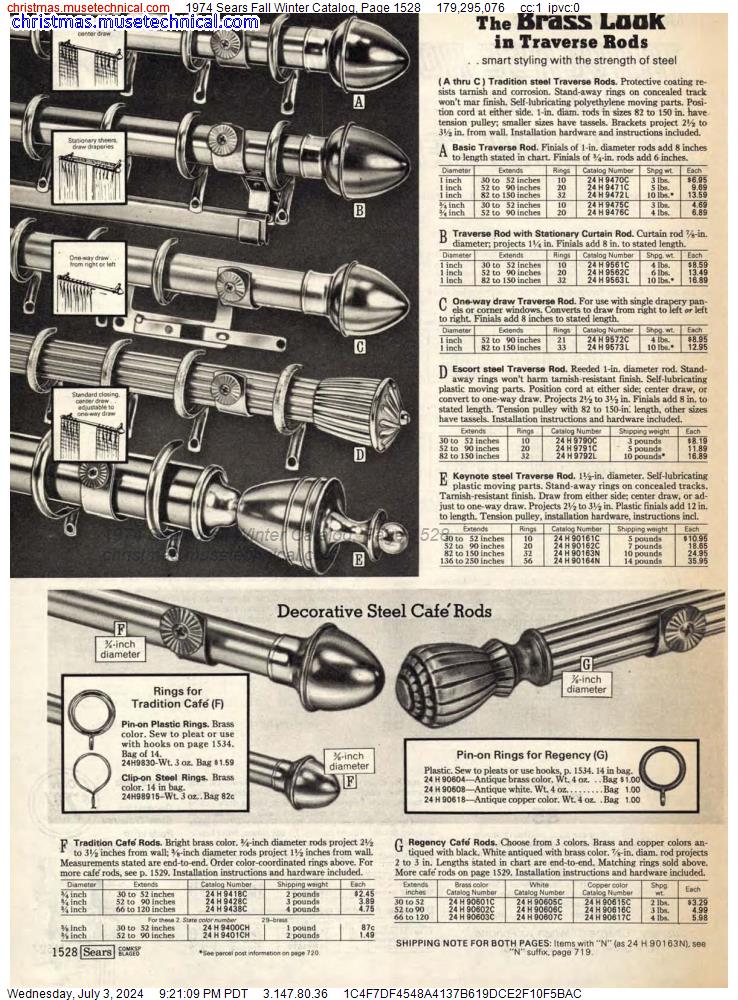 1974 Sears Fall Winter Catalog, Page 1528