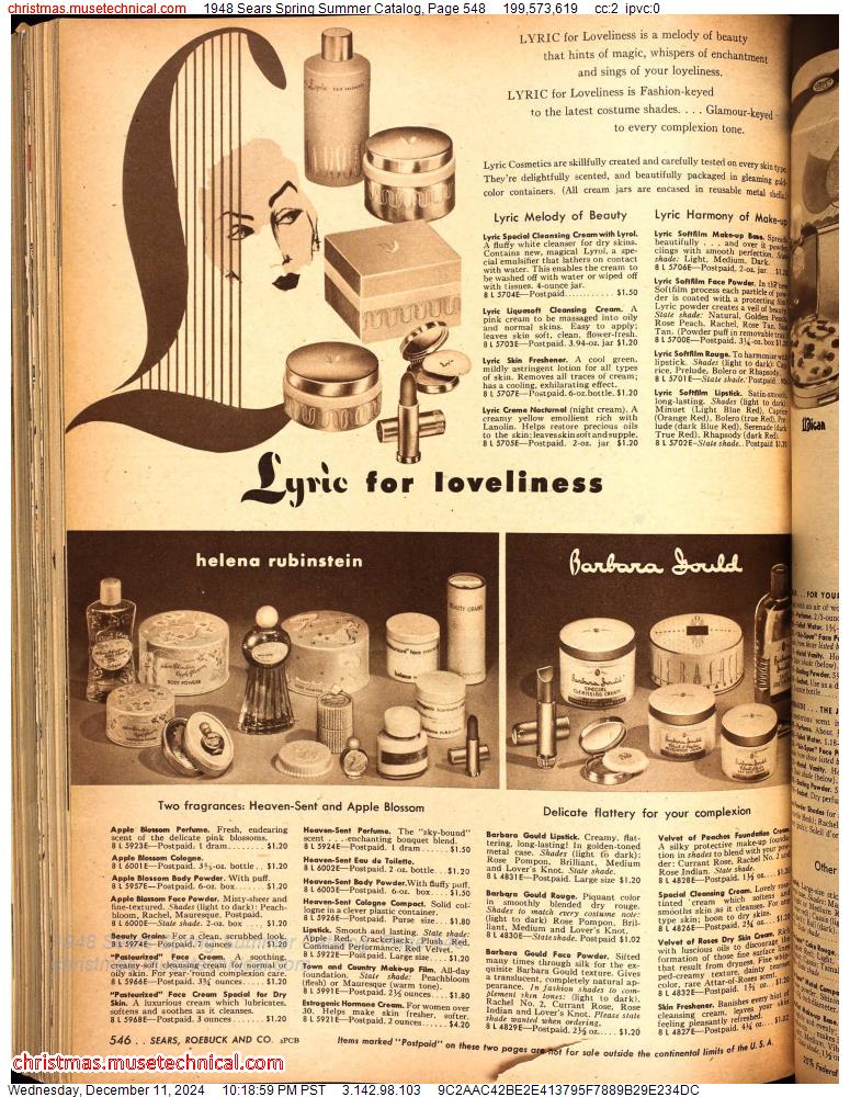 1948 Sears Spring Summer Catalog, Page 548