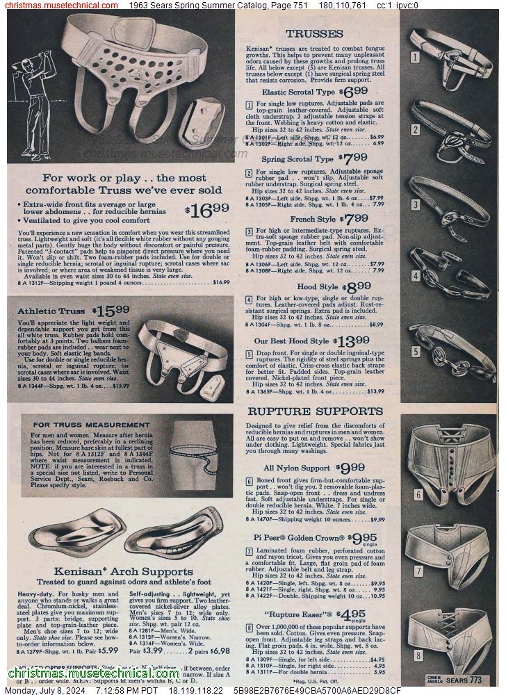 1963 Sears Spring Summer Catalog, Page 751