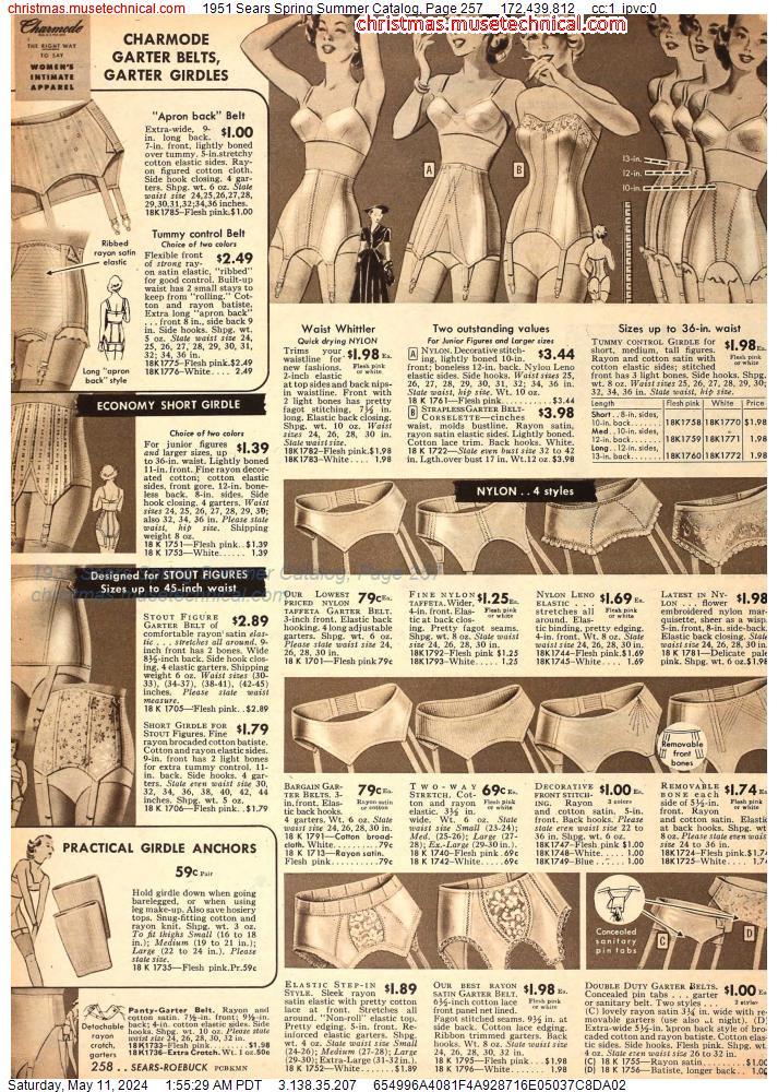 1951 Sears Spring Summer Catalog, Page 257