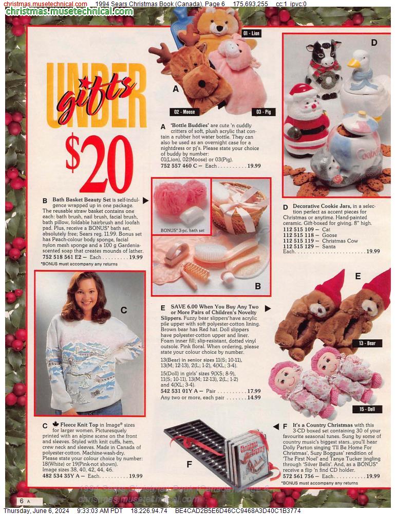 1994 Sears Christmas Book (Canada), Page 6