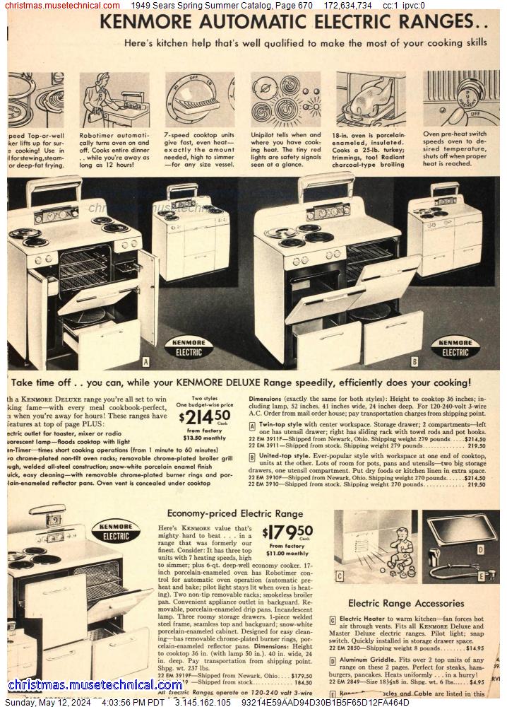 1949 Sears Spring Summer Catalog, Page 670