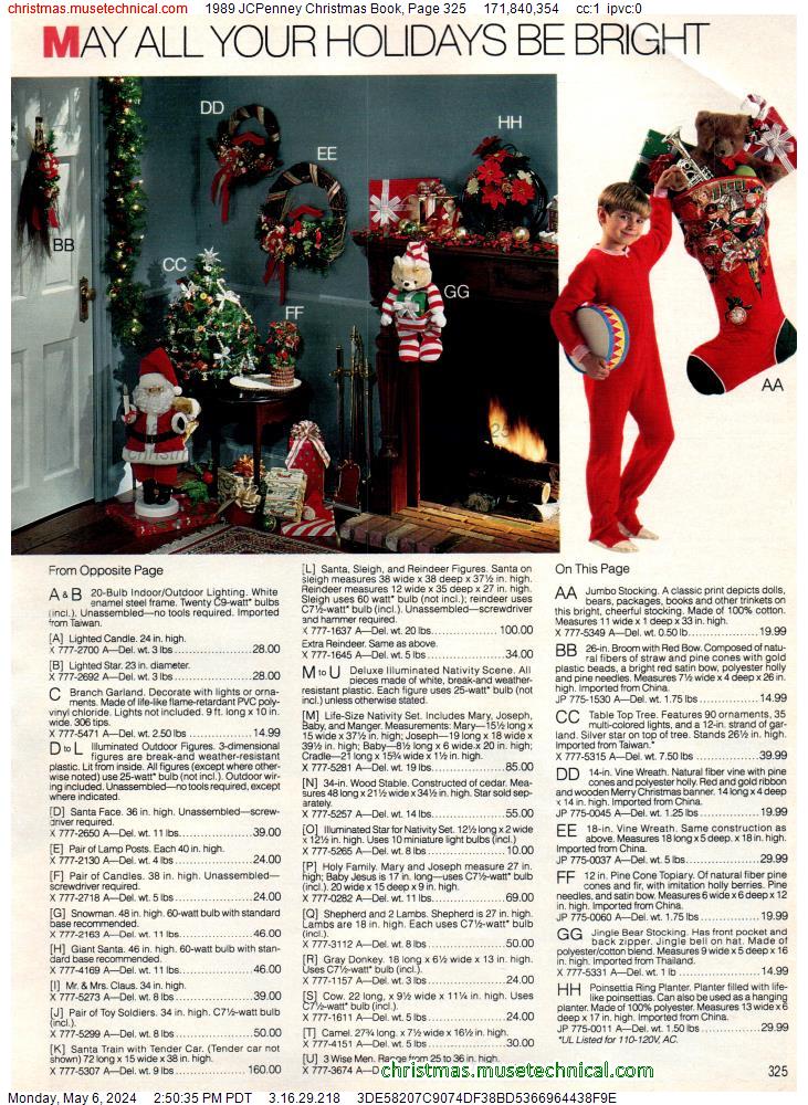 1989 JCPenney Christmas Book, Page 325