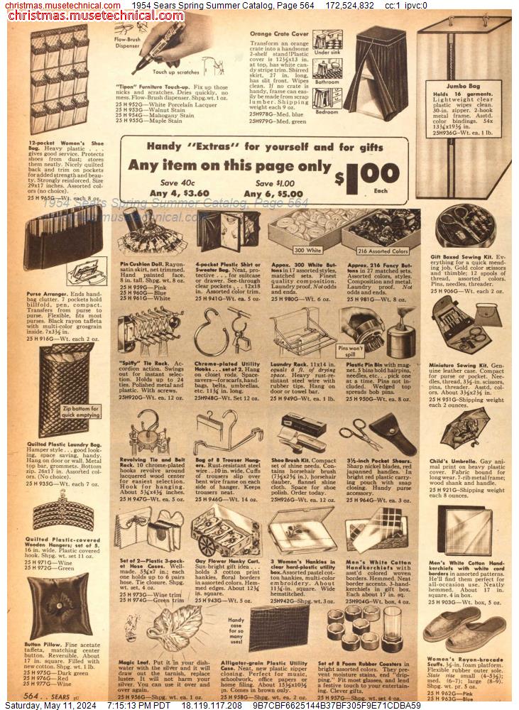1954 Sears Spring Summer Catalog, Page 564