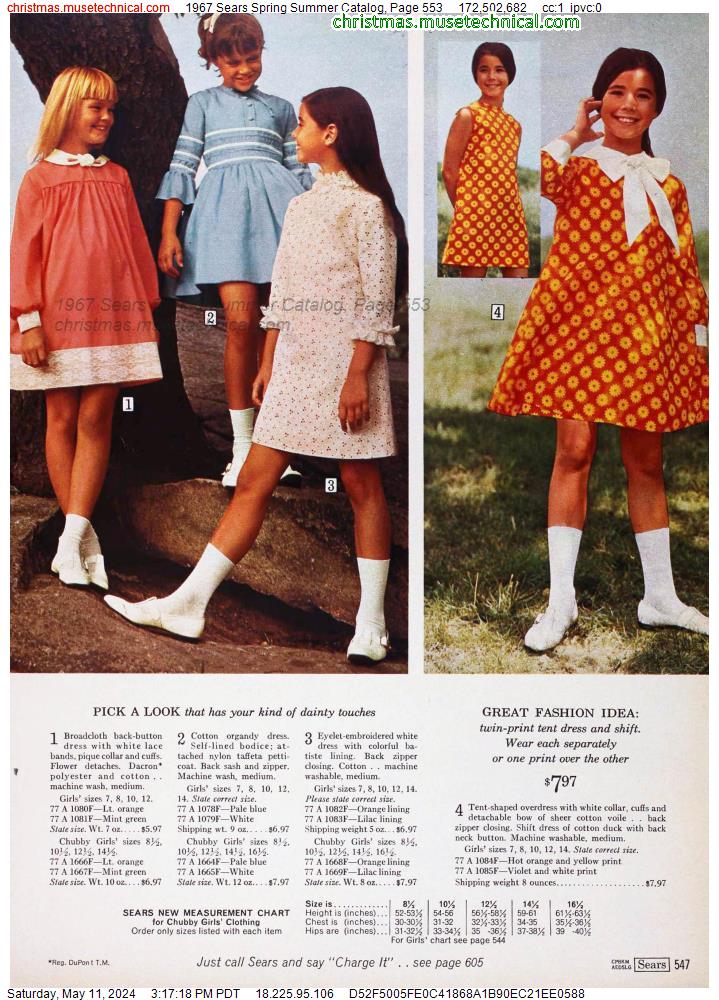 1967 Sears Spring Summer Catalog, Page 553
